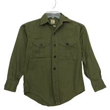Vintage 1950's Sanforized BSA Boy Scouts Official Long Slv Shirt 12 1/2