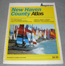 Vintage Street Atlas Hagstrom Road Map New Haven County Connecticut CT 1985 picture
