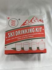 Ski Drinking Kit Shot Glasses ShotSki glasses Brand New Unopened picture