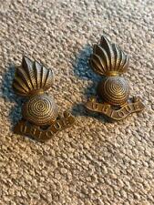 Pair of Royal Artillery Officer's Collar Badges picture