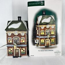DEPT 56 Vtg 2004 Dickens Village T.C. CHESTER CLOCKS AND WATCHES 58726 Retired picture