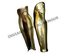 SCA 18Ga Brass Medieval Roman Greek warrior leg armour Greaves Costume for men picture