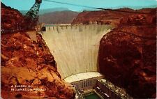 Hover Dam Nevada Arizona Colorado River Lake Mead Bureau Relamation Postcard UNP picture