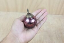 Antique Purple Glass German Kugel Ball: Small Crackled Christmas Ornament picture