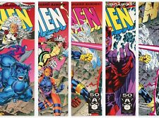 X-Men #1 (NM) Complete Connecting 5 Cover SET 1A 1B 1C 1D 1E Jim Lee 1991 Marvel picture