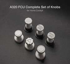 AIRBUS A320 - A330 - A340 - A380 FCU Full Set of Knobs (Grey) for Homecockpit picture