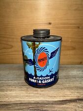 Vintage 1950's Permatex Aviation Form A Gasket Number 3 Tin Advertising picture