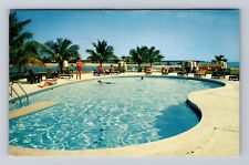 Key Largo FL-Florida, Ocean Reef Country Club Pool, Vintage Postcard picture