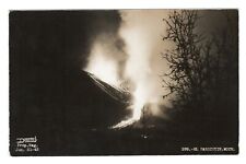 Erupting Volcano Paricutin Michoacan Mexico RPPC Real Photo Postcard 1943 EKC picture