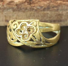 VERY STUNNING ANCIENT ANTIQUE BRONZE VIKING RING RARE AMAZING AUTHENTIC ARTIFACT picture