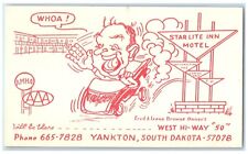 c1950 West Hi-Way Star Lite Inn Motel Yankton South Dakota SD Vintage Postcard picture