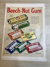 Beech-Nut Gum Peppermint Spearmint Pepsin 1953 Vintage Print Ad Life Magazine picture