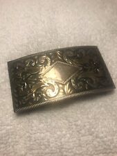 Vintage ARG solid sterling silver Belt Buckle - Mexico picture