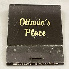 Vintage Matchbook Cover  Ottavio’s Place  Italian restaurant  Clearwater, FL gmg picture