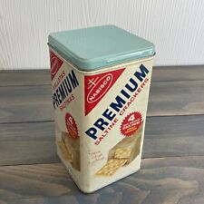 Vintage 1969 Saltine Nabisco Premium Original Cracker Tin Storage (SH) picture