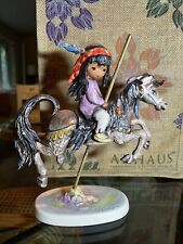 1985 Goebel W. Germany DeGrazia Figurine MERRY LITTLE INDIAN on Horse 8.5” Tall picture