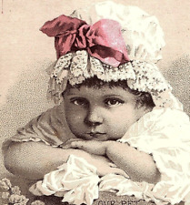 1880s Prof. Horsford's Baking Powder Our Pet Adorable Baby Victorian Trade Card picture