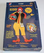 Adventures of Ronald McDonald The McDonaldland 500 pk  7 Nascar cards 31 Packs picture