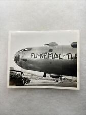 WW2 US Army Air Corps Nose Art “Fu-Kemal” Plane Photo (V100 picture