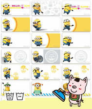 Minions Despicable Me - 42 Personalized Kids Name Iron On Fabric Labels Stickers picture