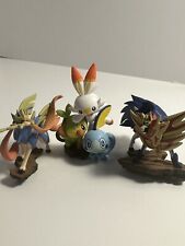 Pokemon Sword & Shield Figure Collection Scorbunny, Sobble, Grookey, Zacian, Zam picture