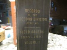 WW1 Records of the 2nd Div, Field Orders 1918-1919 Vol 1   picture