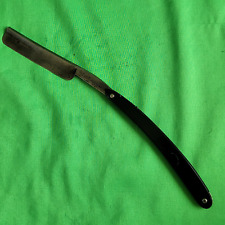 Vintage Campbell Straight Razor - Black Handle - Collectible Barber Tool picture