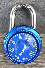 Vintage blue Master combination lock for locker picture