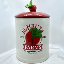 The Office Schrute Farms Beet Top Dwight NBC Large Canister Cookie Jar NEW picture