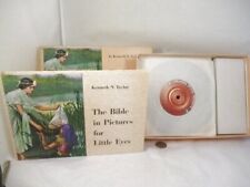 Rare 1973 Complete Book Record Boxed Set The Bible in Pictures for Little Eyes b picture