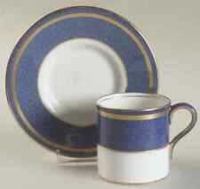 Wedgwood Swinburne Blue Bond Shape Demitasse Cup & Saucer 910671 picture