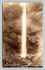RPPC Columbia River Highway OR, Latourell Falls, Oregon Vintage Postcard picture