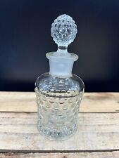 Vintage DUNCAN MiLLER Clear HOBNAIL GLASS 1000 EYES Perfume Bottle And Stopper picture