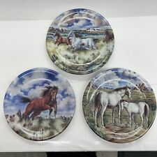 Decorative Western Plates Set Of 3 With Wild Horses picture