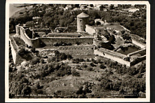 Postcard RPPC Photo Aerial View Bohu's Fortress Castle Kungalv Swedish 1920s picture