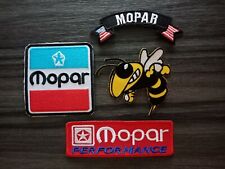 4pcs MOPAR RACING CAR Iron on Patch Embroidered Sewn on Shirt Hat Jeans Cloth picture