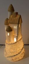 Vintage Castle On Cliff Lamp By Flambro Sand Castle 12” Tall X 5” W picture