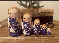 Russian Nesting Dolls Beautiful Set 5 Pieces picture
