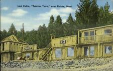 Helena MT Lost Cabin Frontier Town Linen Postcard picture