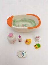 RARE 2007 Re-Ment Baby Play Time #2 Baby Bath Tub Miniature picture