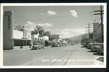 RPPC 1940s Main St Bishop California Business District Historic Vintage Postcard picture