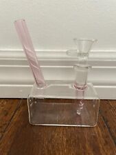 6” Glass Water Pipe Mini Box Pink 14mm picture