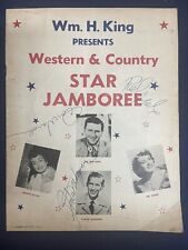 1950's Wm. H. King Western & Country Jamboree SIGNED Porter Wagoner + More picture