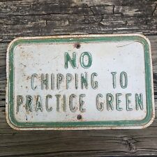 Vtg 1950's No Chipping To Practice Green 14