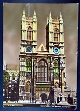 Color RPPC View of Westminster Abbey, Monument, London, England picture