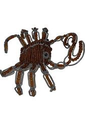 Vintage Beadworx by Grassroots Figurine Brown Crab picture