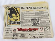Jan 21 1980 Pittsburgh Tribune Review Newspaper Steelers Super Bowl XV Champs picture