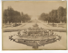 L.P. France, Parc de Versailles vintage albumen print.  21 Albumin Print picture