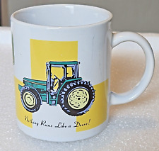 Vintage John Deere Coffee Mug Licensed By Gibson Green Farm Tractor picture