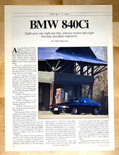 1994 BMW 840Ci E31 Original Magazine Article picture